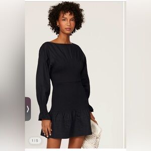 10 Crosby Derek Lam Black Long Sleeve Dress
